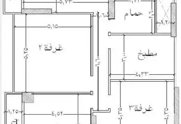 شقة ٢٠٥م للبيع نهايه ش باريس