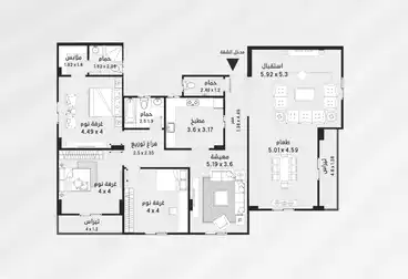 Apartments For sale - 4 rooms - floor 3