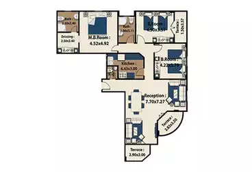 undefined undefined - 3 rooms - floor 2