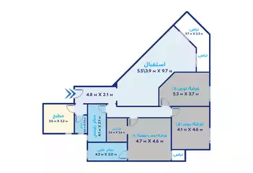 undefined undefined - 3 rooms - floor 5