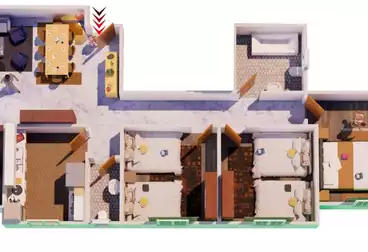 undefined undefined - 3 rooms - floor 1