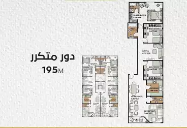 شقق للبيع - 3 غرف - بالدور 1