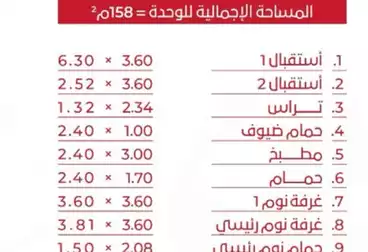 شقق للبيع - 3 غرف - بالدور 3
