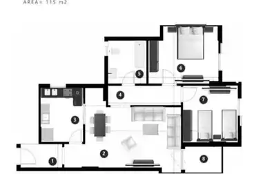 Apartments For sale - 2 rooms - floor 2