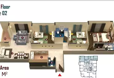 undefined undefined - 3 rooms - floor 3