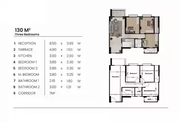 undefined undefined - 3 rooms - floor 1