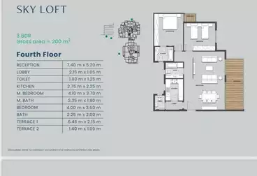 Properties For sale - 3 rooms - floor 4