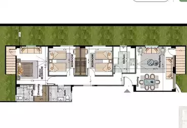 Apartment with Garden For sale - 3 rooms - floor 2
