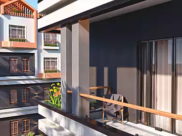 عقارات للبيع - 1 غرف - بالدور 2