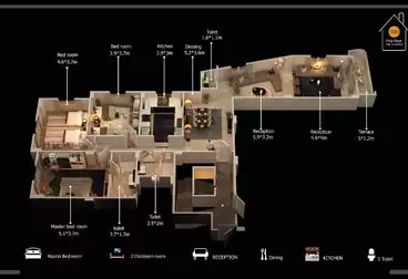 Apartments For sale - 3 rooms - floor 4