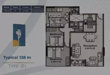 Apartments For sale - 3 rooms - floor 5