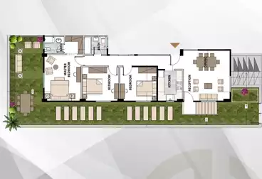 undefined undefined - 3 غرف - بالدور 1