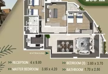 undefined undefined - 3 غرف - بالدور 1