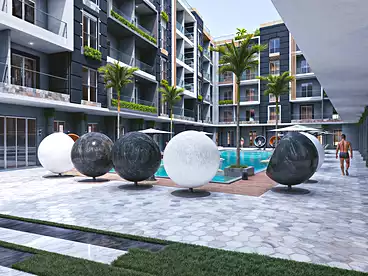 عقارات للبيع - 2 غرف - بالدور 3