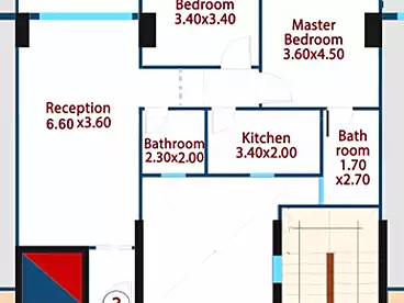 Apartments For sale - 2 rooms - floor 3