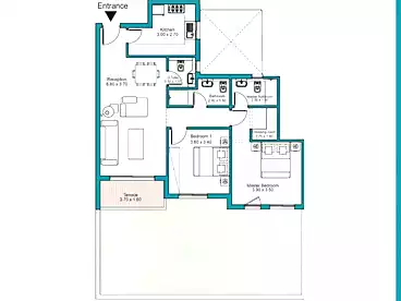 Apartments For sale - 2 rooms - floor 1