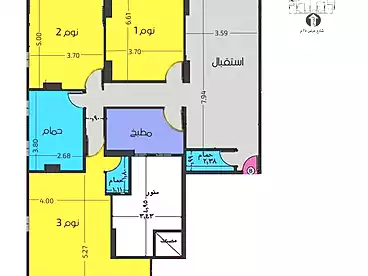 شقق للبيع في شارع الخمسين، حي الواحة، 210 متر