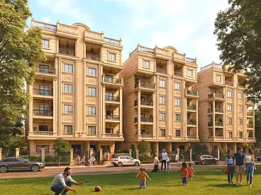Apartment with Garden For sale in El Andalus El Motamayez, El Andalus, 160 sqm