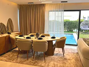 Apartment with Garden For rent in Lake View Residence - El Hazek, Compounds in New Cairo, 191 sqm