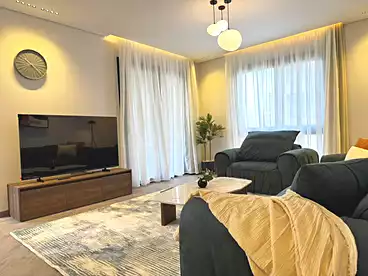 Furnished Apartment For rent in Club Residence Apartments - District 5 Compound, District 5 Compound - Marakez, 150 sqm