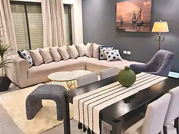 Furnished Apartment For sale in Lake View Residence - El Hazek, Compounds in New Cairo, 144 sqm