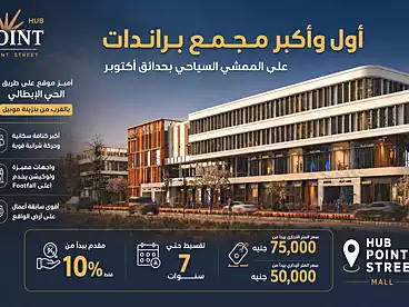 Shops For sale in Italian Square - Mousa Coast, Compounds in Hadayek October, 50 sqm