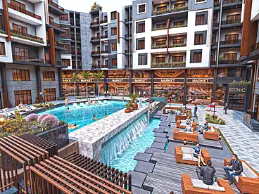 Apartments For sale in Iconic Resort - Emperor, Hurghada Resorts, 137 sqm