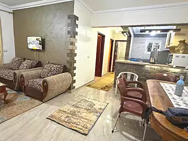 Furnished Apartment For rent in Degla Palms Compound - Memaar Al Morshedy, Compounds in Hadayek October, 80 sqm