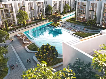 Apartments For sale in Aljar British District Compound, Compounds in Elshorouk City, 125 sqm