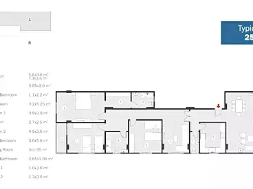 in Fifth Neighborhood, Bait El Watan, 257 sqm