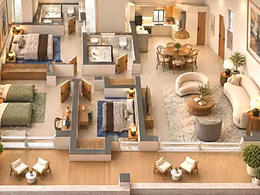 in One 7 Resort - Kronberg, Hurghada City, 160 sqm