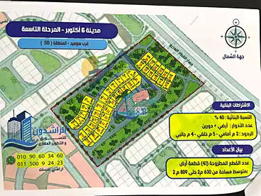 أراضي للبيع في شارع النباتات، المجاوره الرابعة عشر، 680 متر