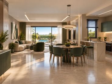 شقة بحديقة in Magawish Resort 105 M² Extra super lux For sale